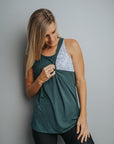 Relove ** Breastfeeding Tank - Twist Back Juniper