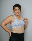 Relove ** Breastfeeding Sports Bra - Zahara Crop Lilac Meadows